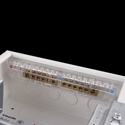 Tablero de distribución de poder del circuito eléctrico del recinto del metal la monofásico de 7 maneras para interior