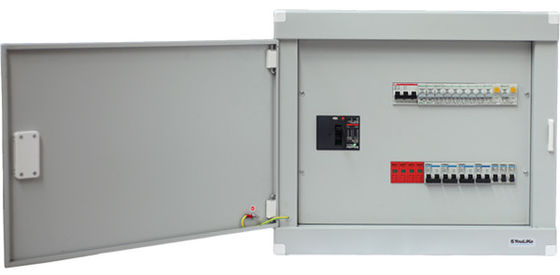 Caja de distribución eléctrica del soporte de la pared IP40, hoja de acero del tablero de distribución de MCCB