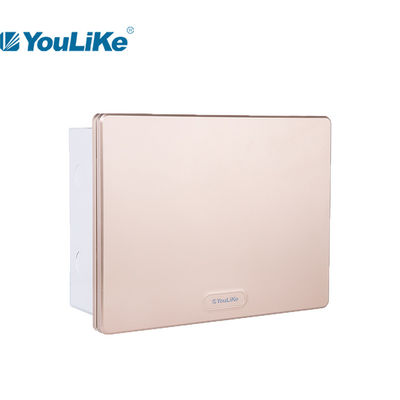 Tableros de distribución eléctrica nacionales del soporte rasante MCB con la cubierta de oro